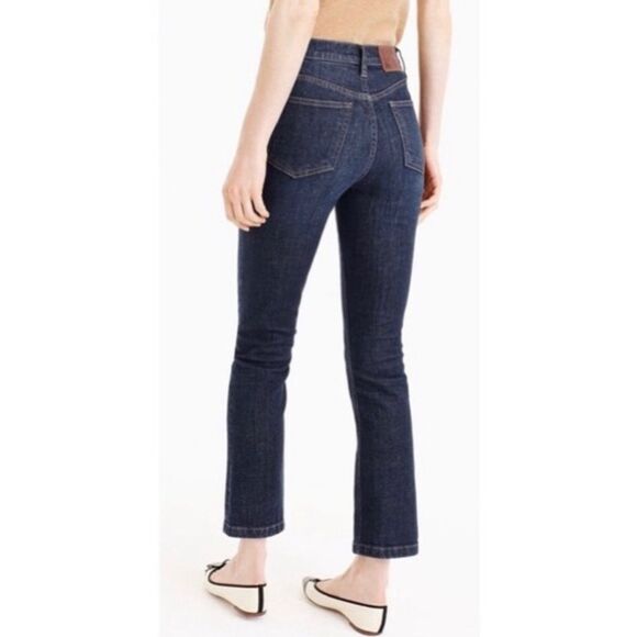 J Crew | Billie Demi Boot Crop Jeans S 27 Distressed Hem - Picture 2 of 14